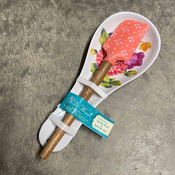 The Pioneer Woman Spatula & Spoon Rest Set - Picture 1 of 5